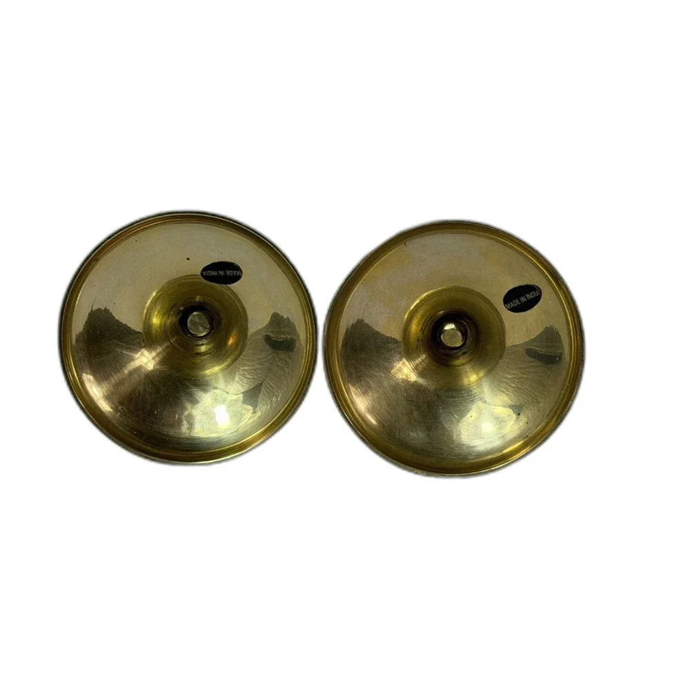Brass Barley Double Open Twist Candlestick Set of 2 Vintage 7
